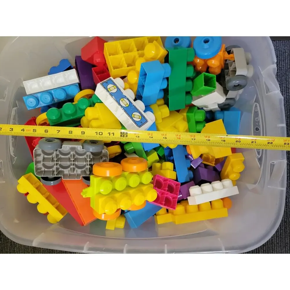 Mega Bloks Ride- Truck + Large Tub of First Builders Blocks (100+ pcs)